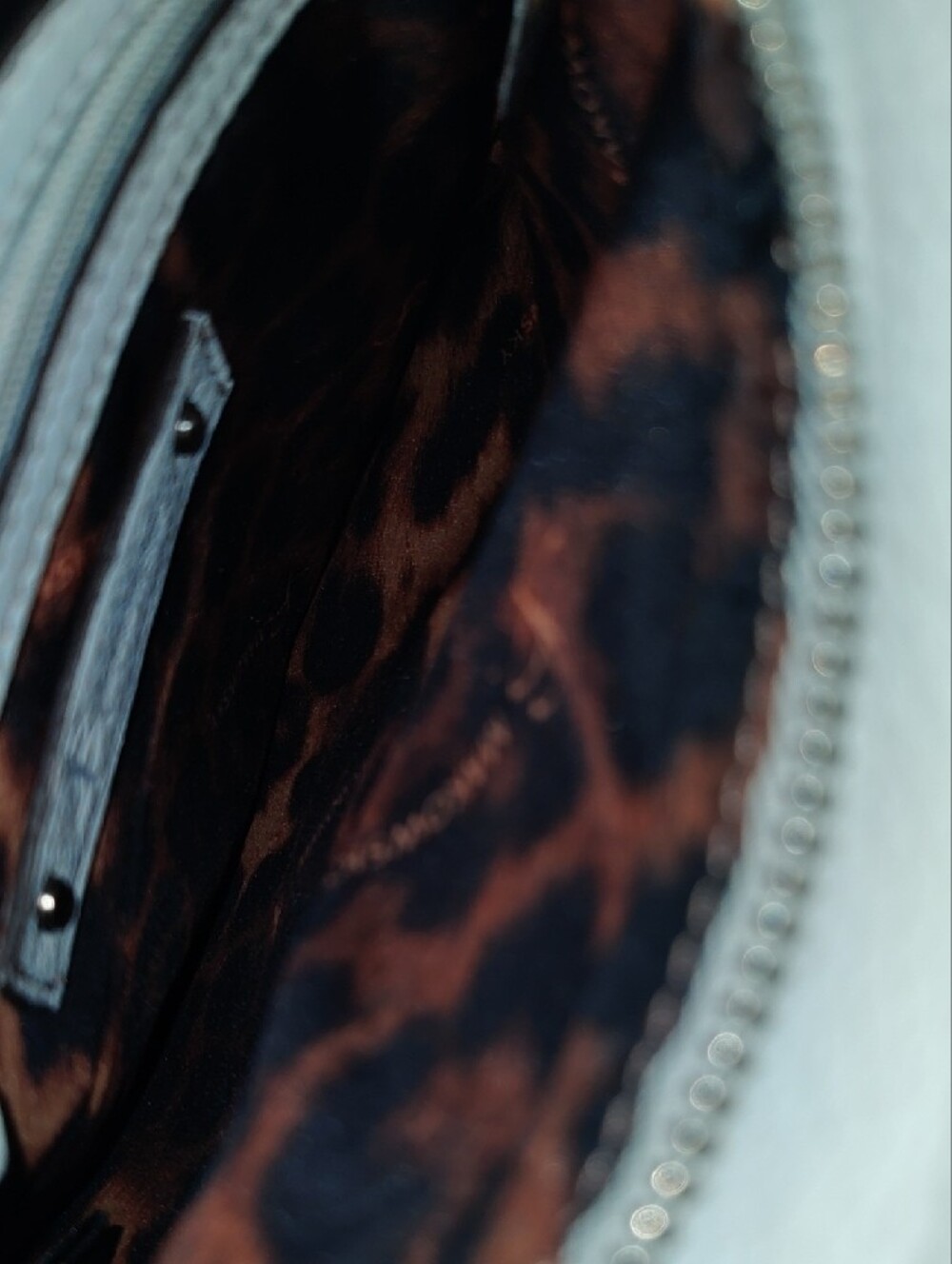b. makowsky Black and White Leather Crossbody with Decorative Buckle - Picture 9 of 14